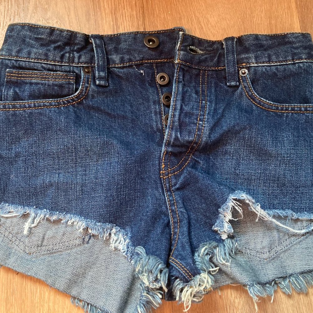 Free People Logan Denim Shorts in Rinse Wash